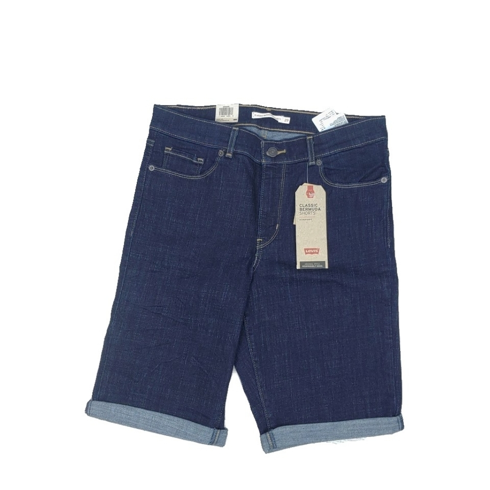 NWT Levis Womens Classic Mid Rise Bermuda Shorts - Picture 4 of 13